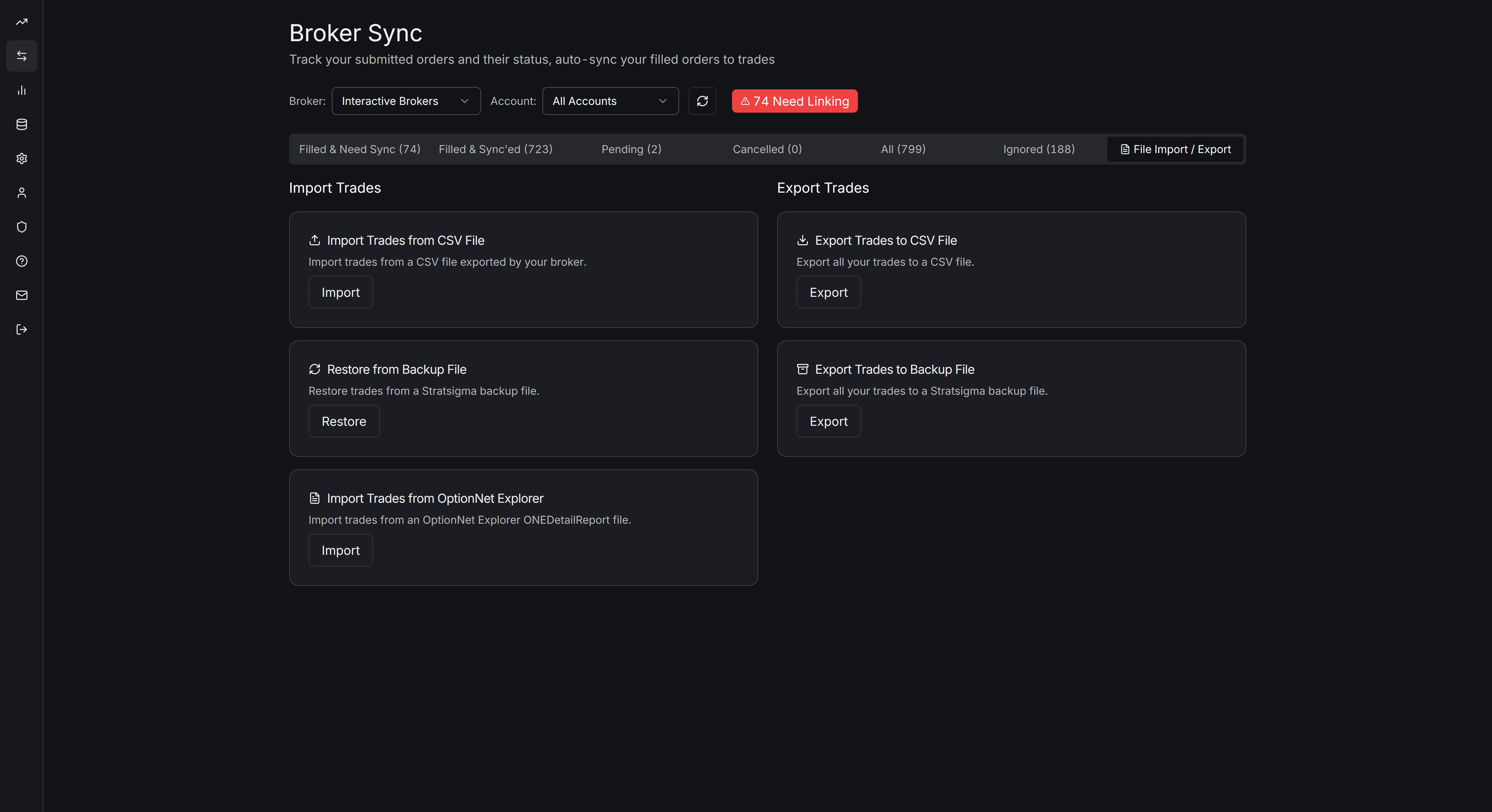 Trade import flow — data mapping from ONE CSV